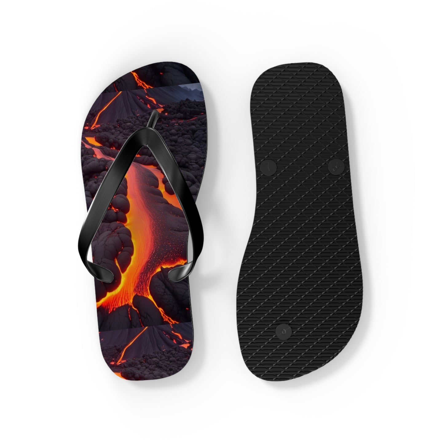 Lava Flow Flip Flops