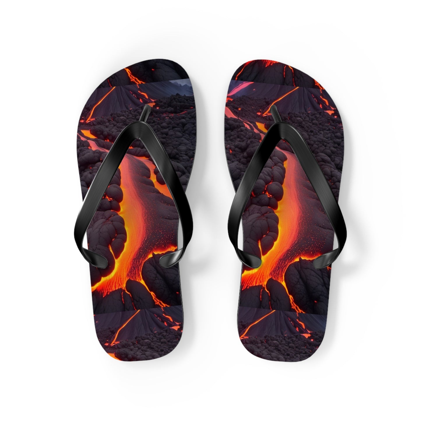 Lava Flow Flip Flops