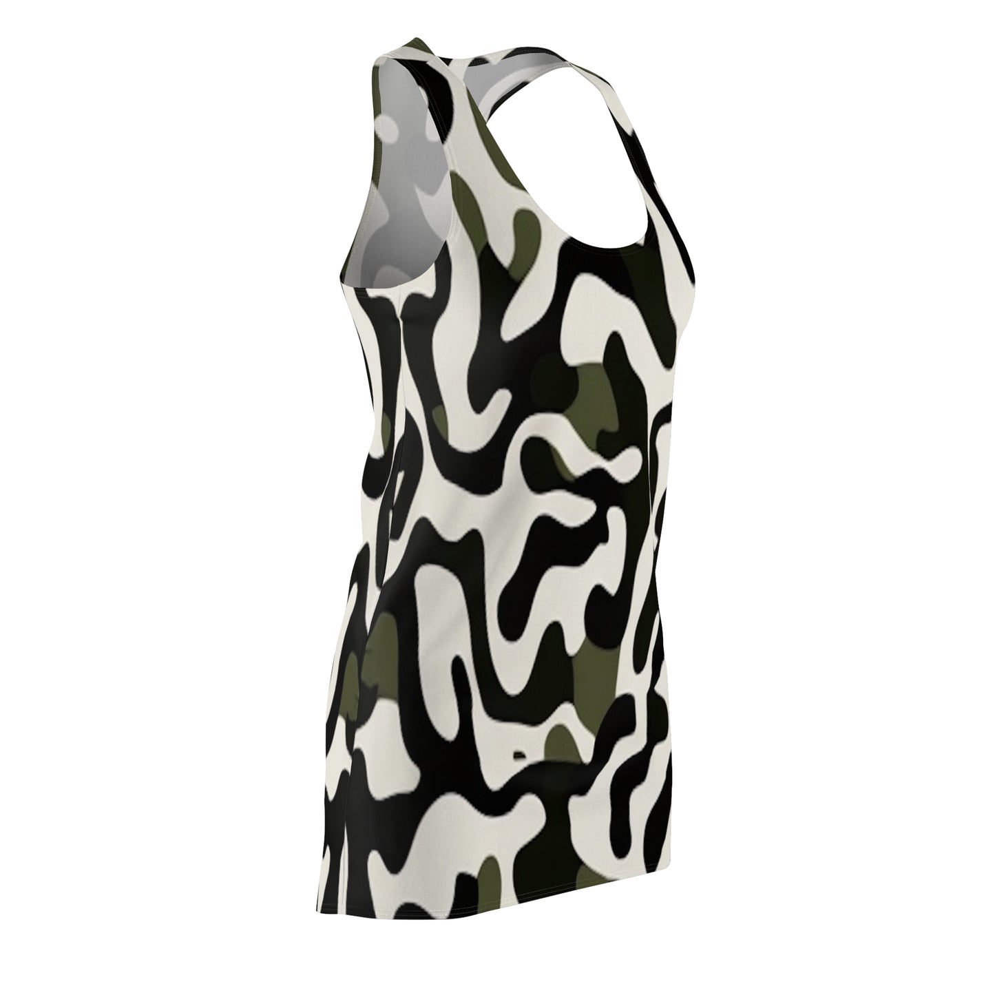 Camo Women's Cut & Sew Racerback Dress (AOP)