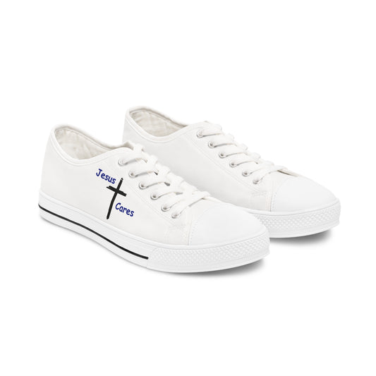 Jesus Cares Women's Low Top Sneakers