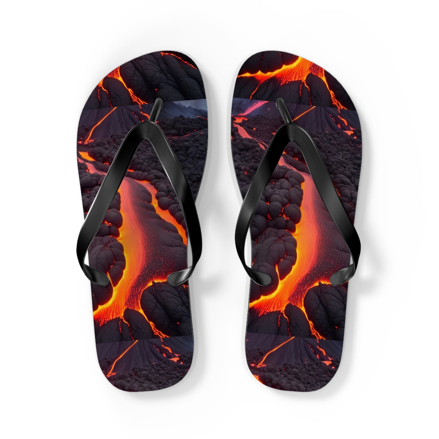 Lava Flow Flip Flops