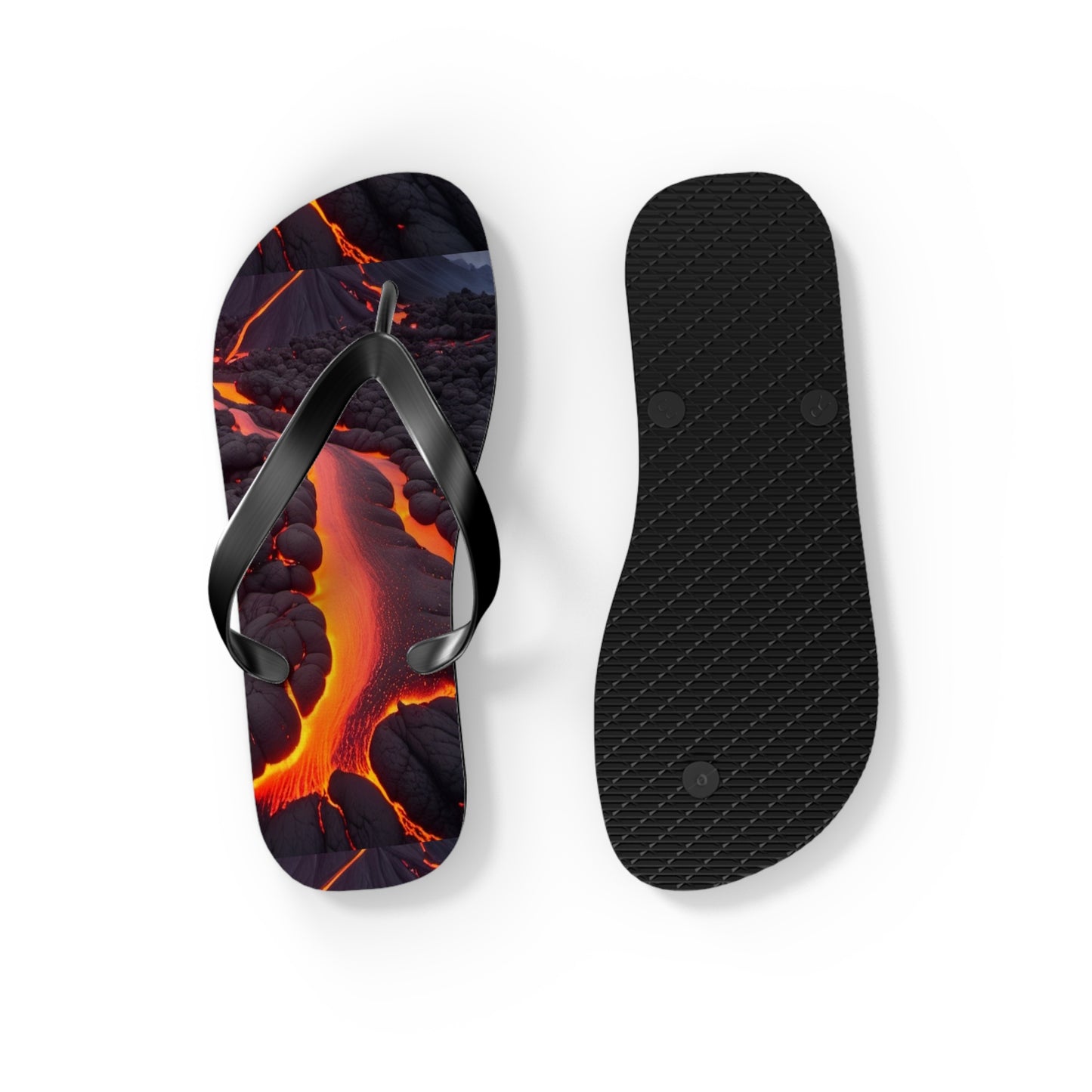 Lava Flow Flip Flops