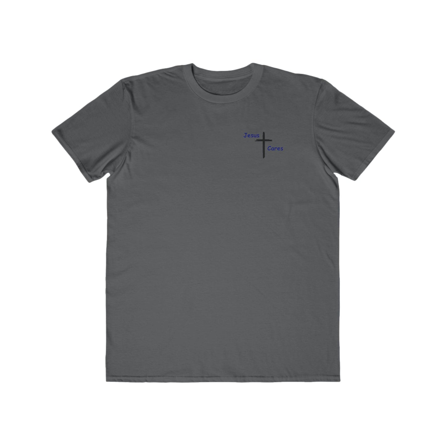 Jesus Cares Winged Cross Men's Lightweight Fashion Tee