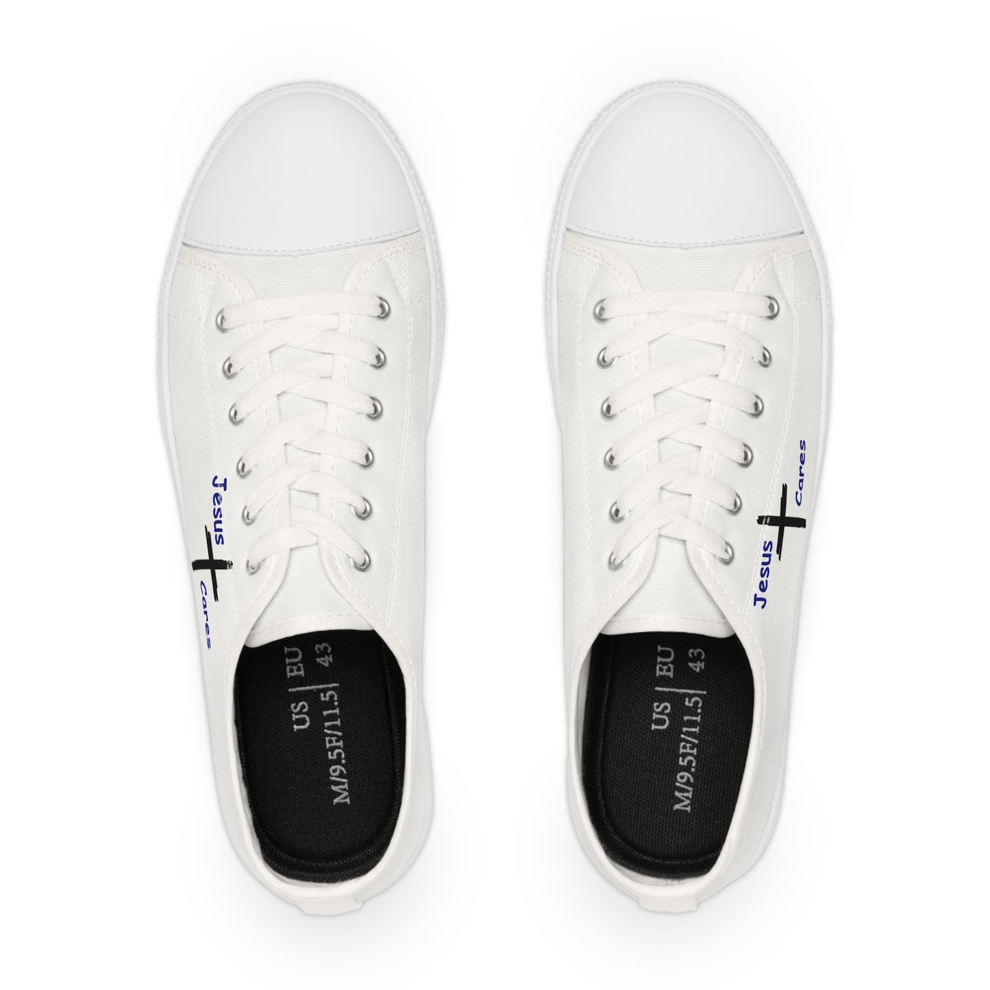 Jesus Cares Men's Low Top Sneakers