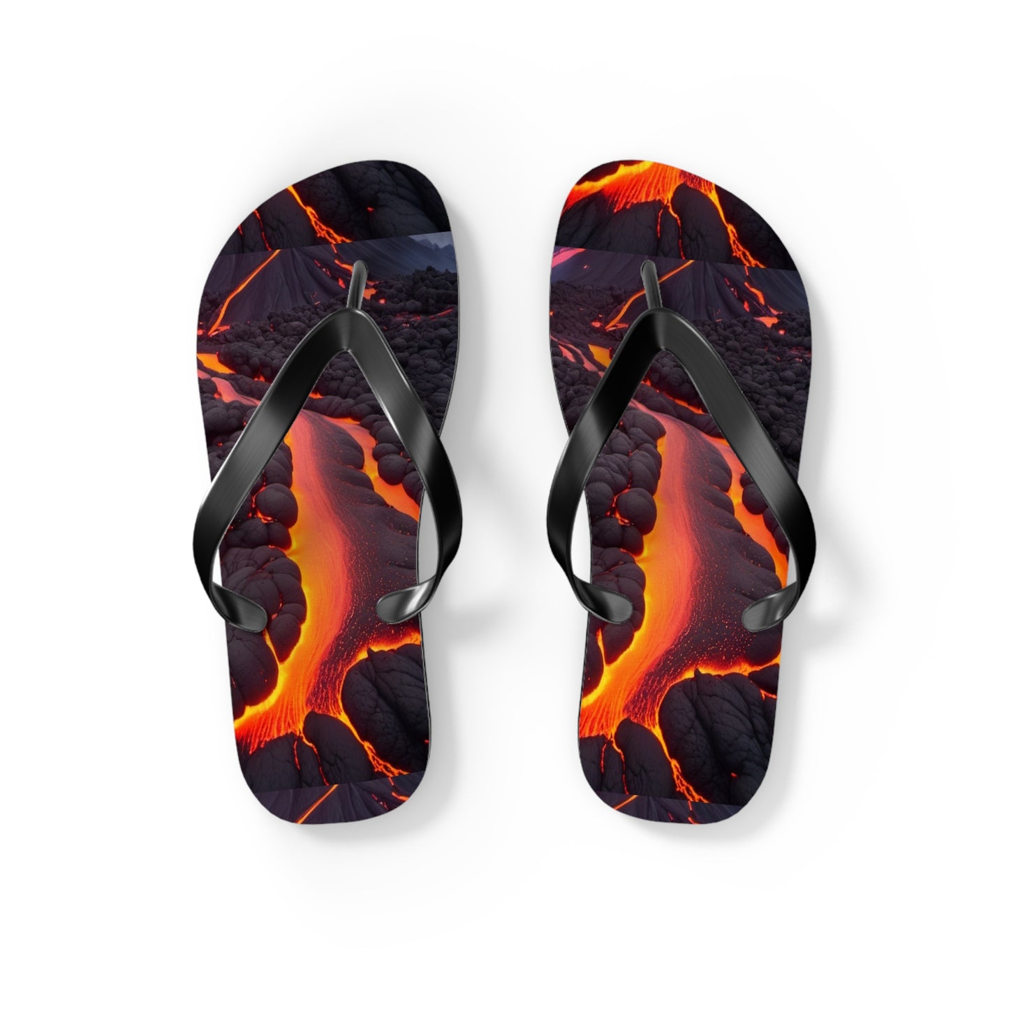 Lava Flow Flip Flops