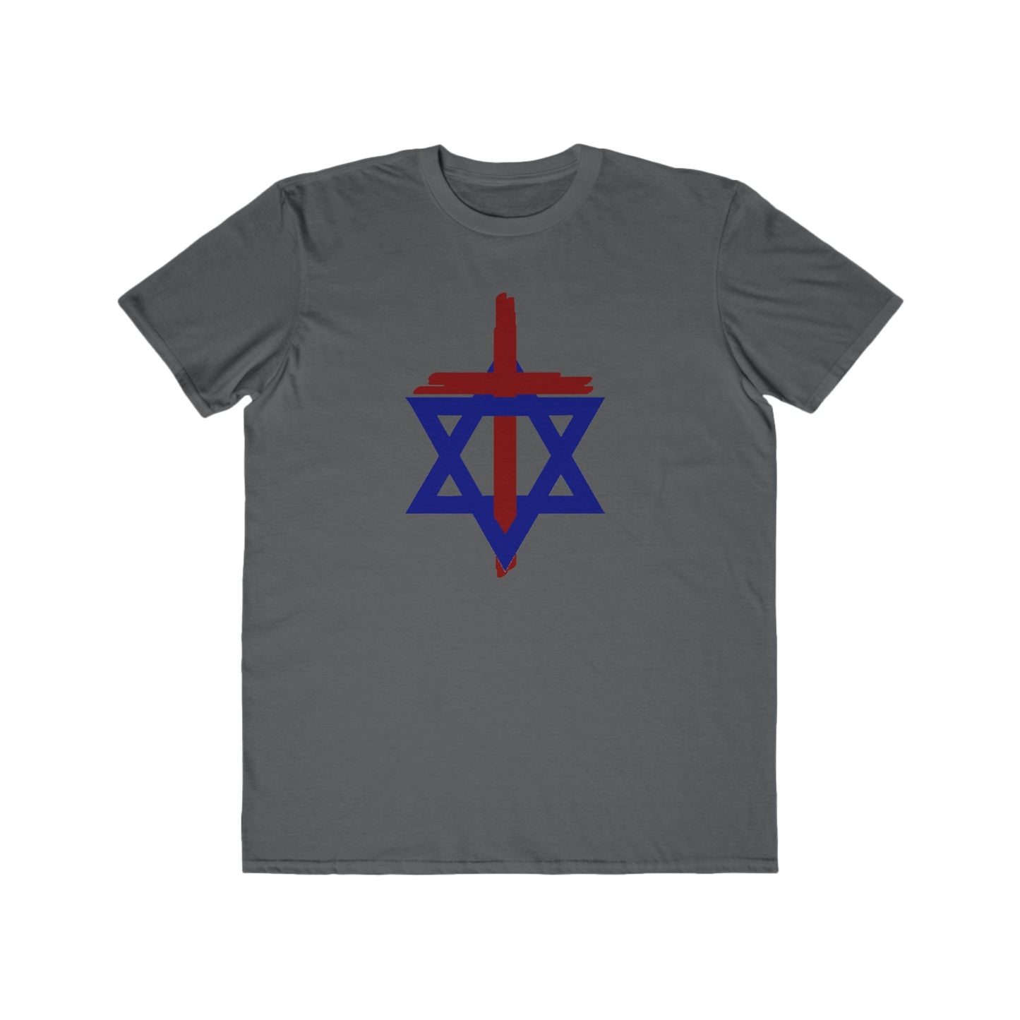 Cross and Star of David R/B Lightweight Fashion Tee