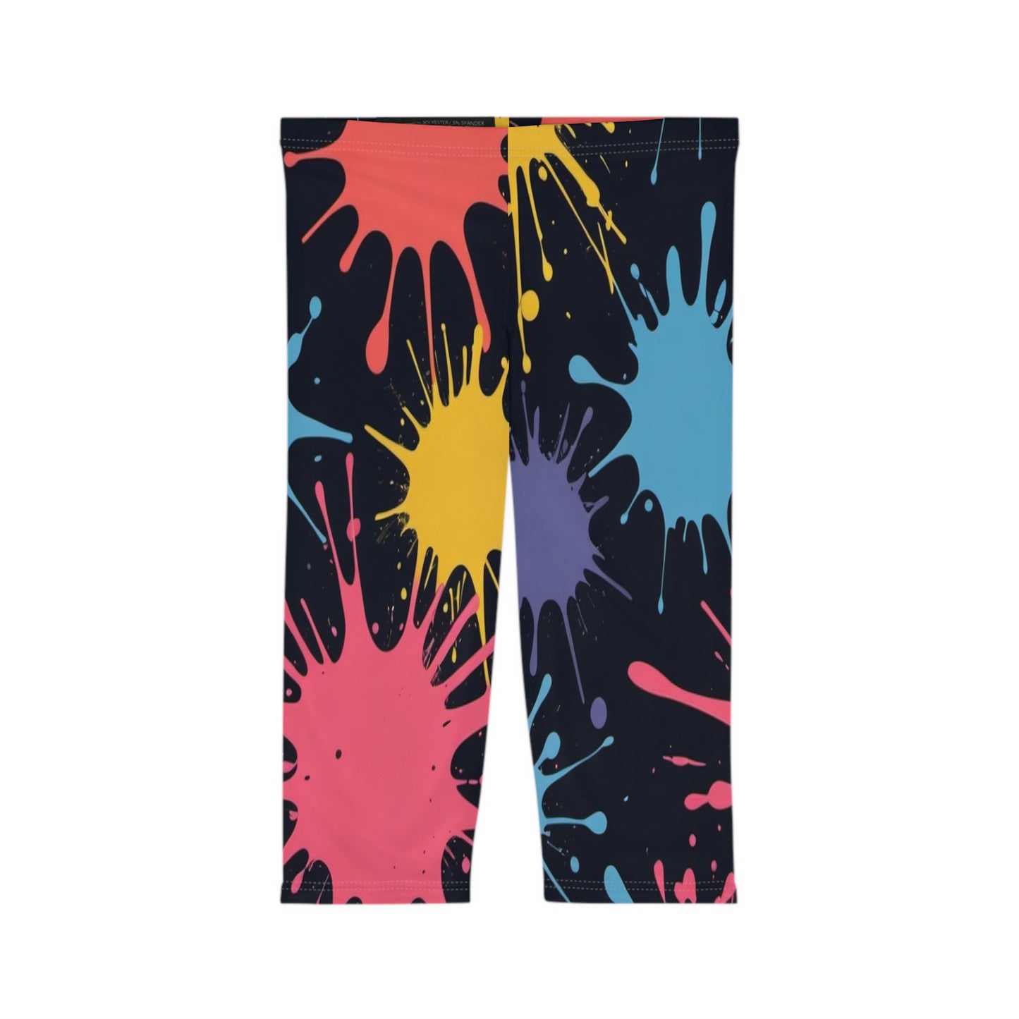 Paint Splatter Revolution Women’s Capri Leggings (AOP)