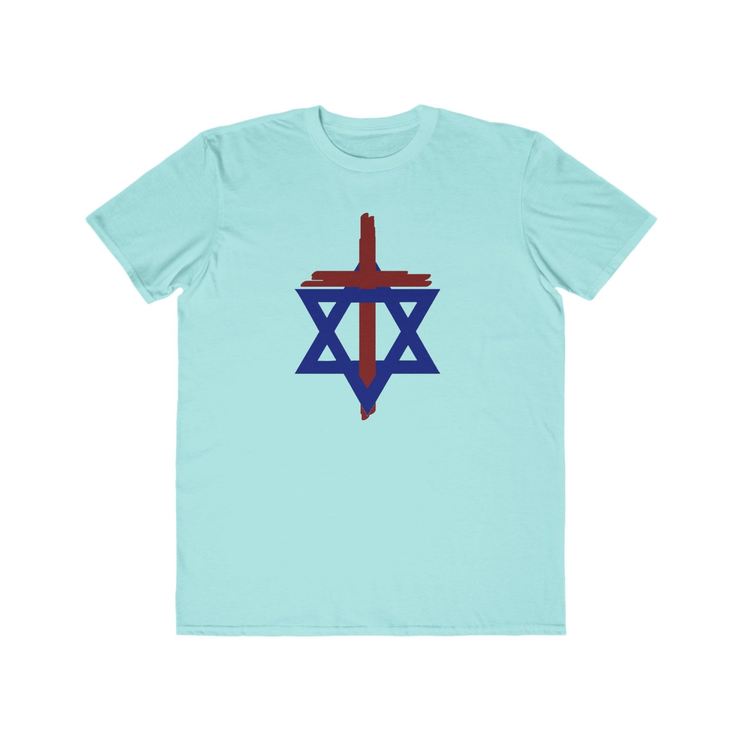 Cross and Star of David R/B Lightweight Fashion Tee