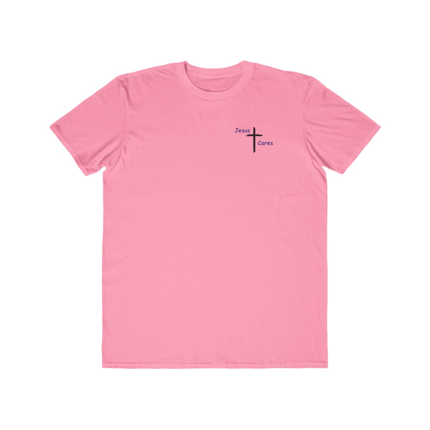 Jesus Cares Winged Cross Men's Lightweight Fashion Tee