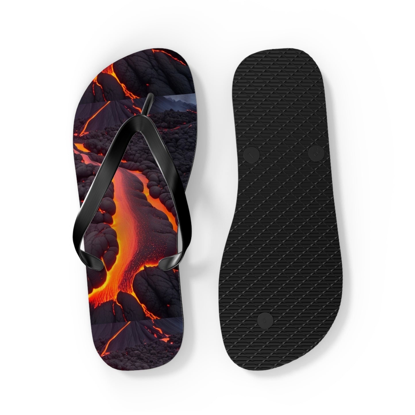 Lava Flow Flip Flops