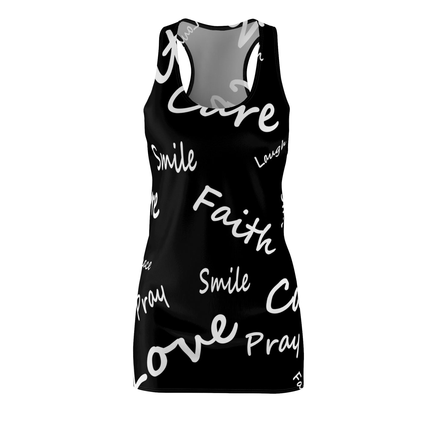 Faith and Pray Women's Cut & Sew Racerback Dress (AOP)