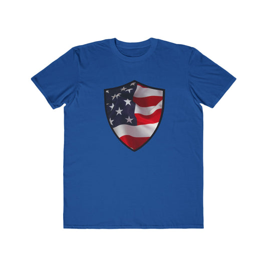 Shield with Flag inside Lightweight Fashion Tee