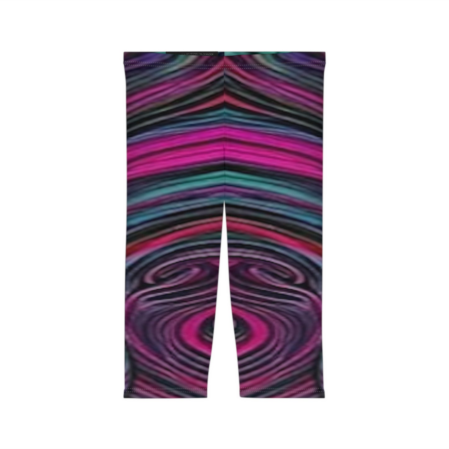 Swirl Pattern Basic Women’s Capri Leggings (AOP)