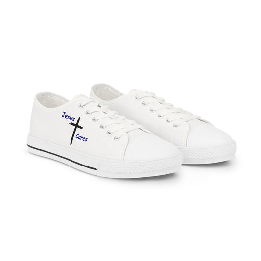 Jesus Cares Men's Low Top Sneakers