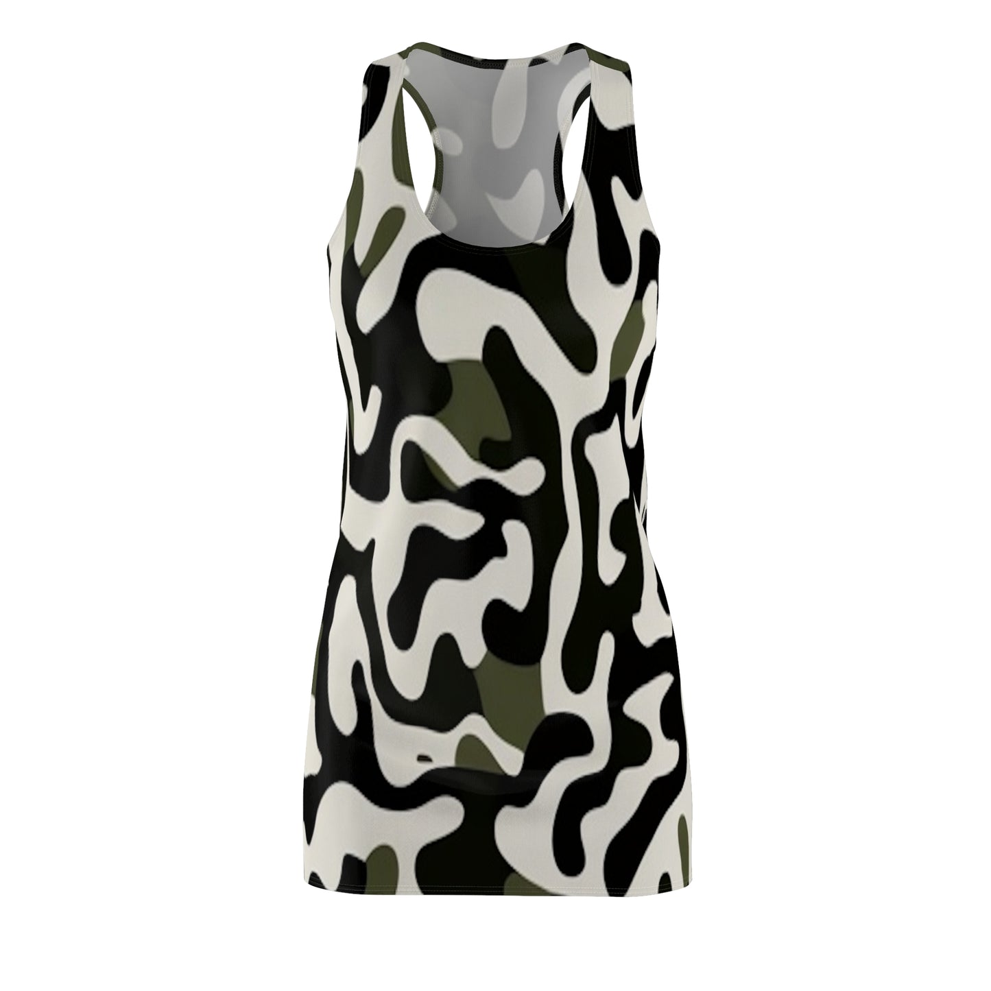 Camo Women's Cut & Sew Racerback Dress (AOP)