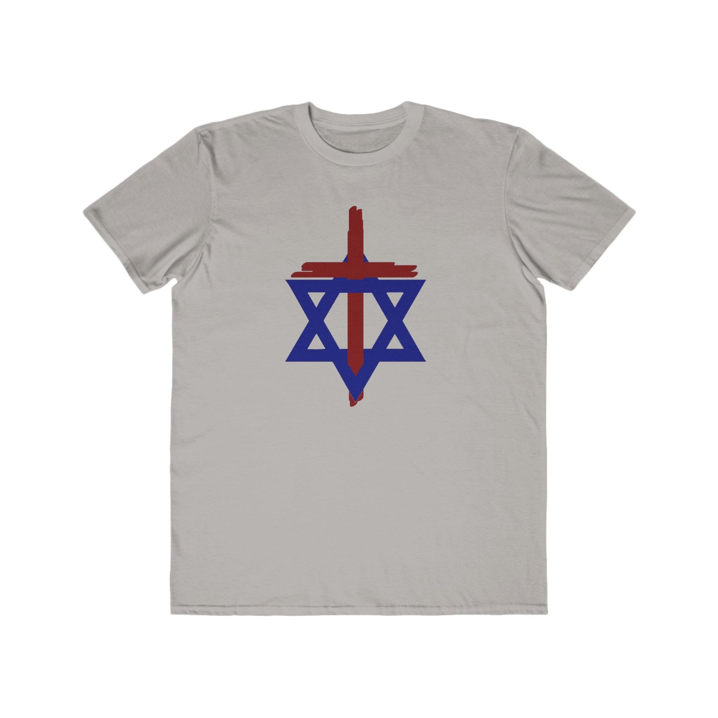 Cross and Star of David R/B Lightweight Fashion Tee