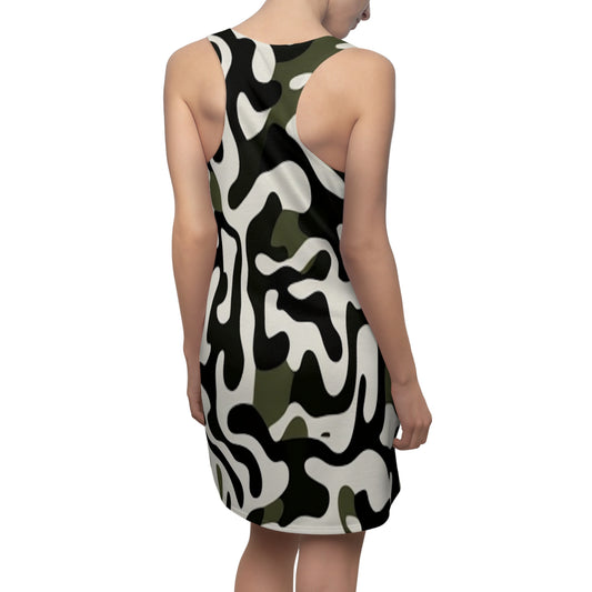 Camo Women's Cut & Sew Racerback Dress (AOP)