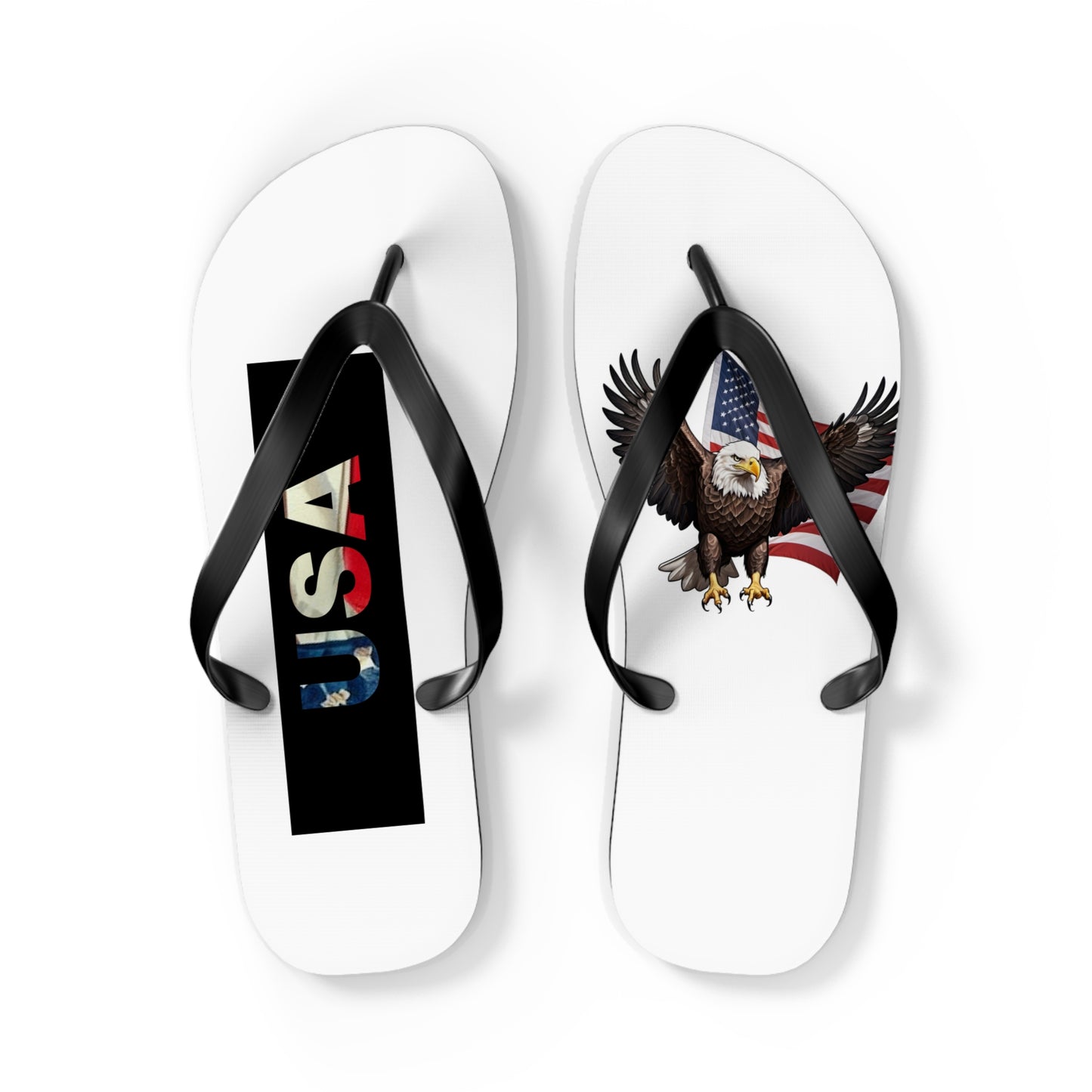 USA American Eagle Flip Flops