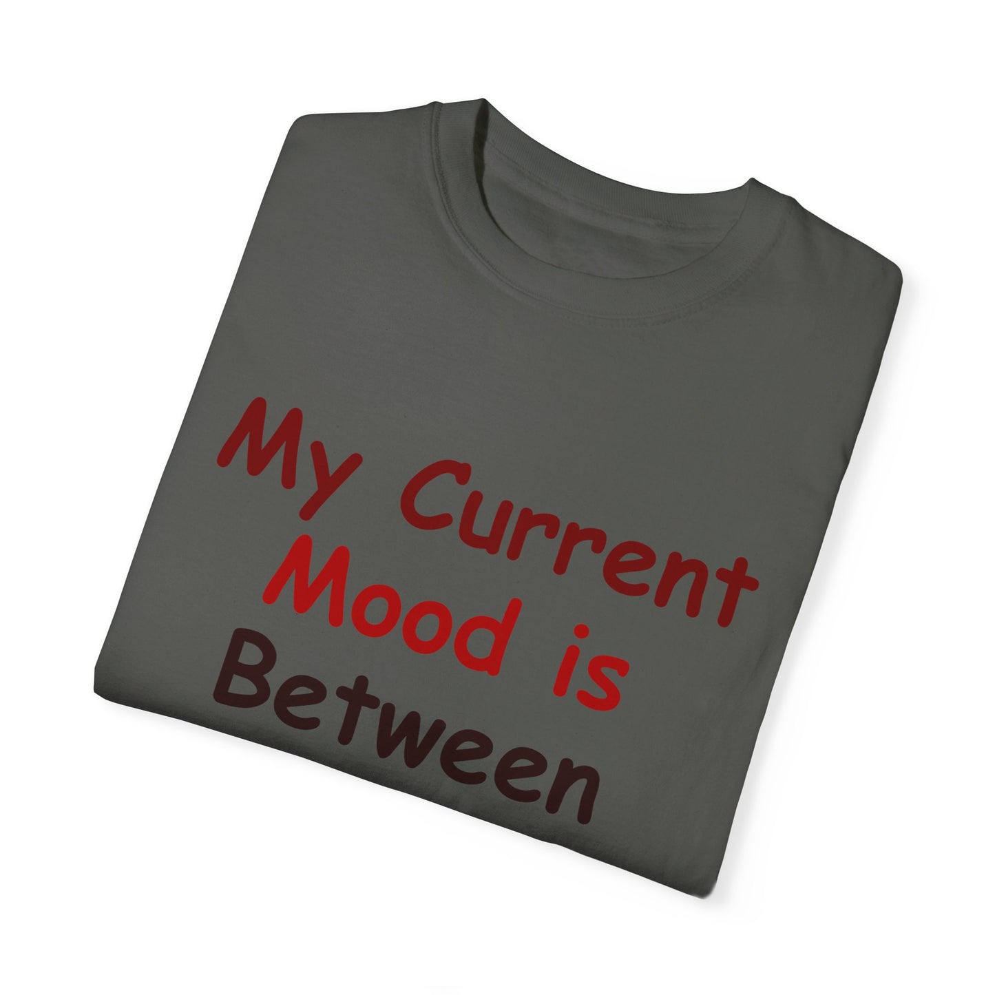 Garment-Dyed T-shirt - Current Mood Between Axe and Gasoline