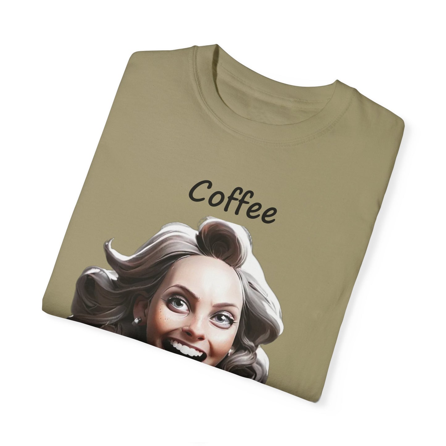 Coffee because Adulting is Hard Unisex Garment-Dyed T-shirt