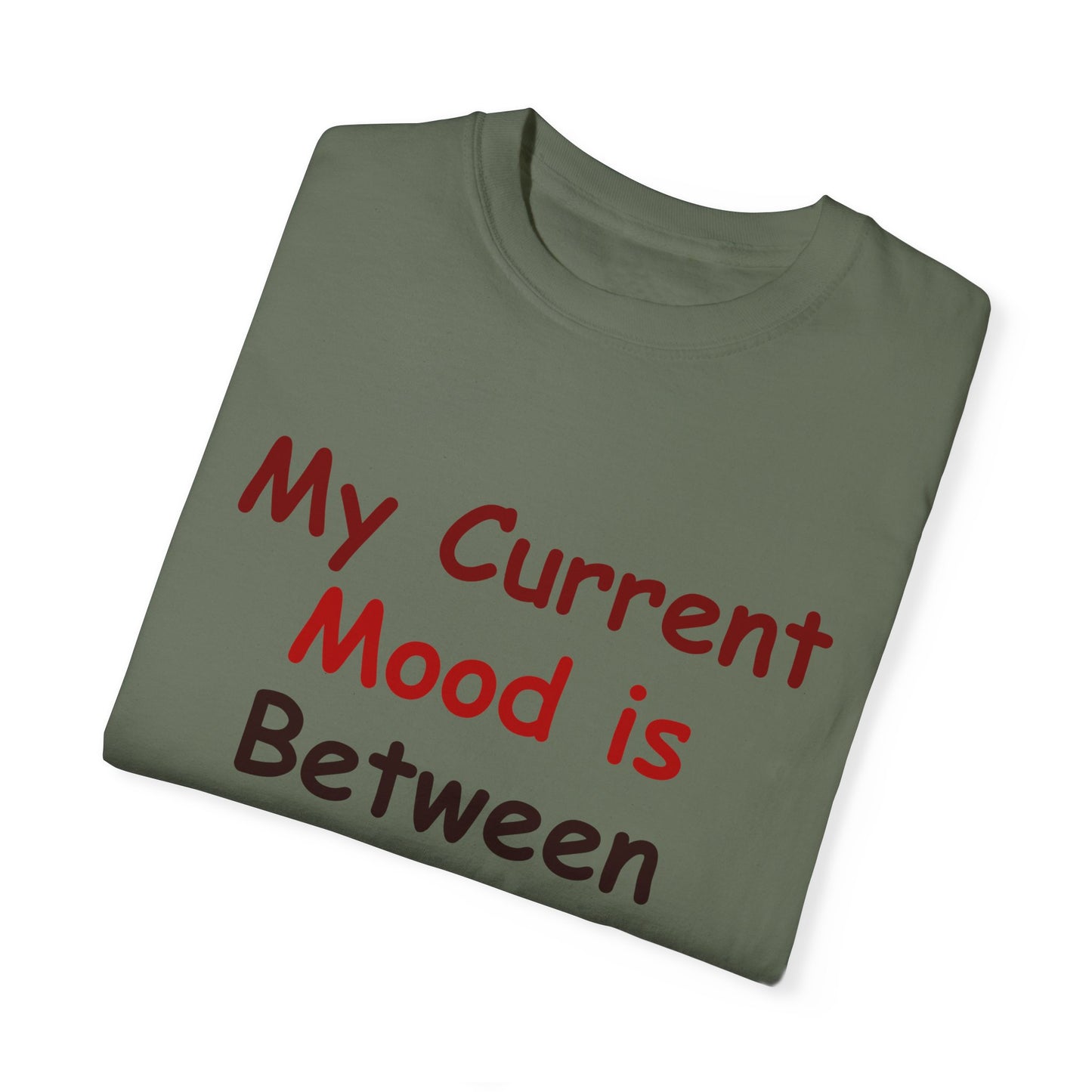 Garment-Dyed T-shirt - Current Mood Between Axe and Gasoline