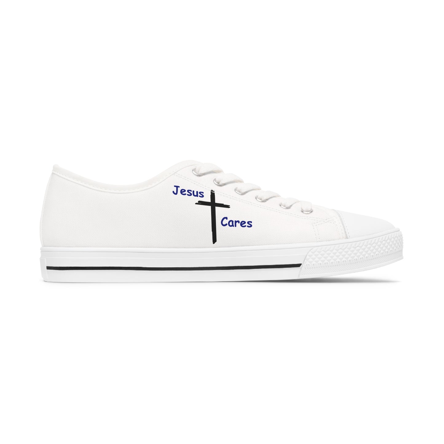 Jesus Cares Women's Low Top Sneakers