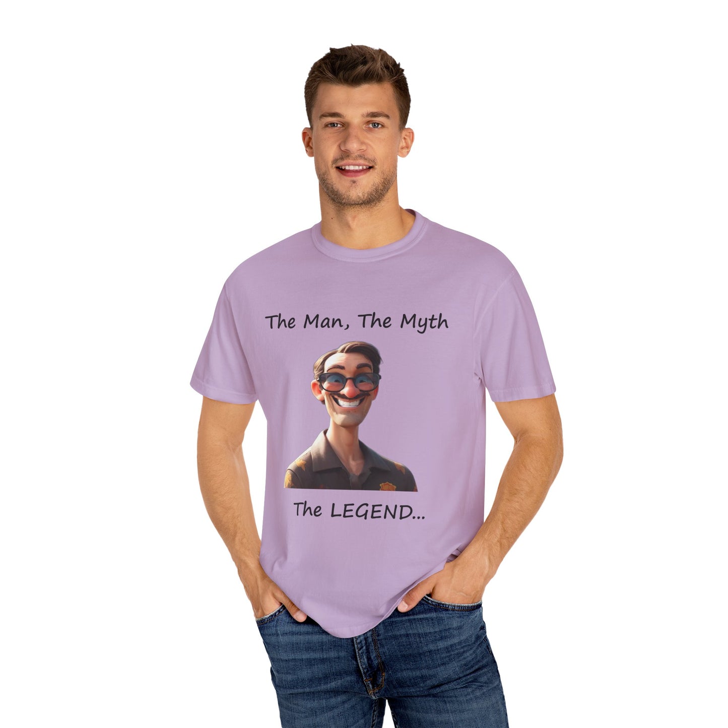 The man the myth the legend Unisex Garment-Dyed T-shirt