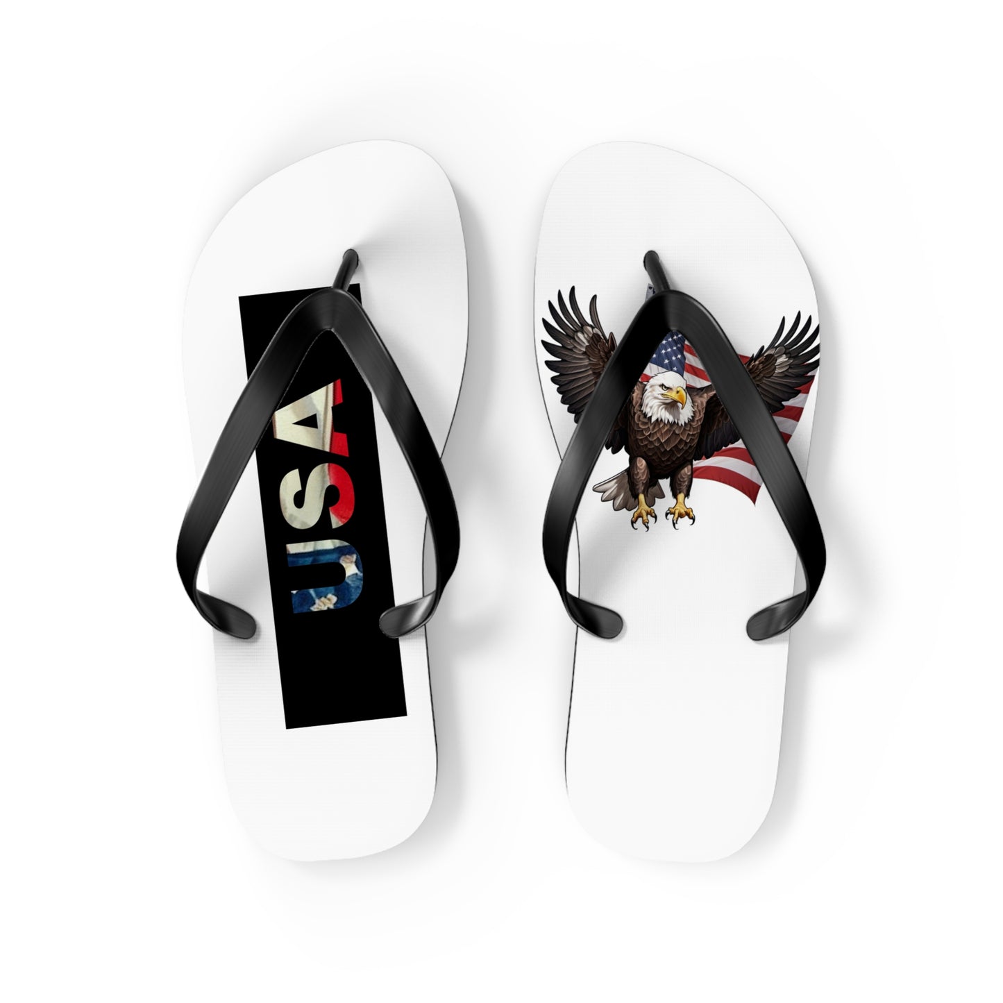 USA American Eagle Flip Flops