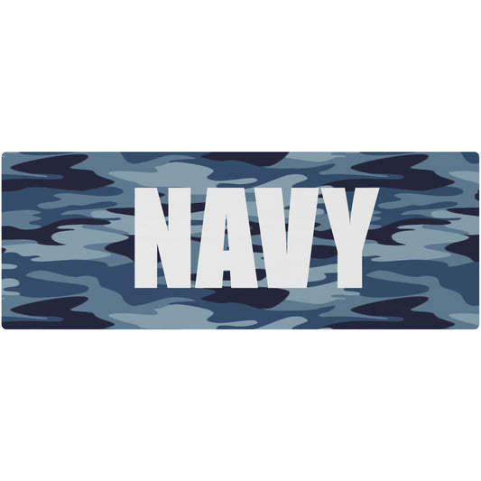 Navy Blue Camo Yoga Mat